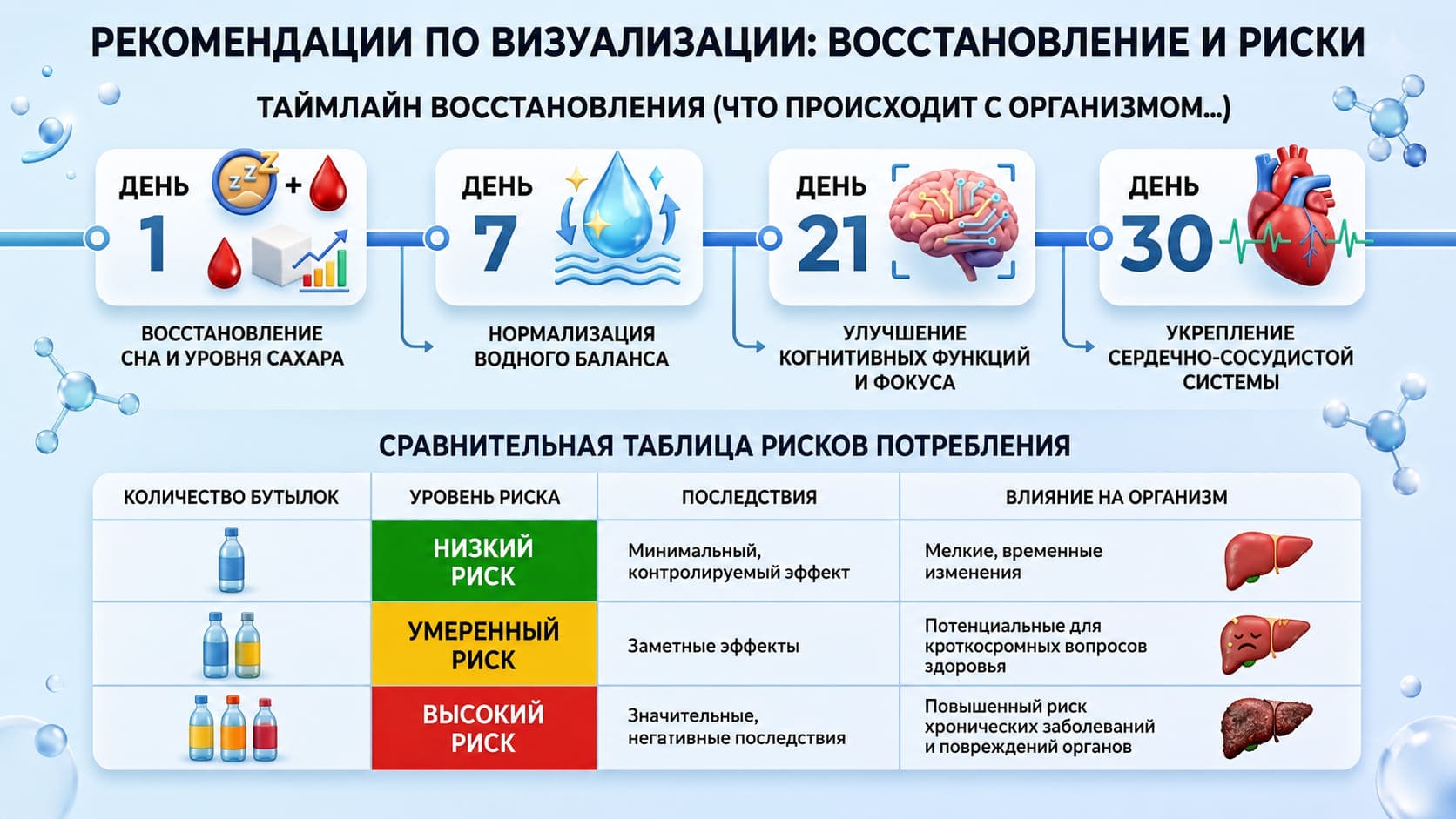 Инфографика: восстановление и риски