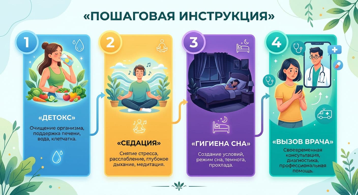 Инфографика «Пошаговая инструкция»
